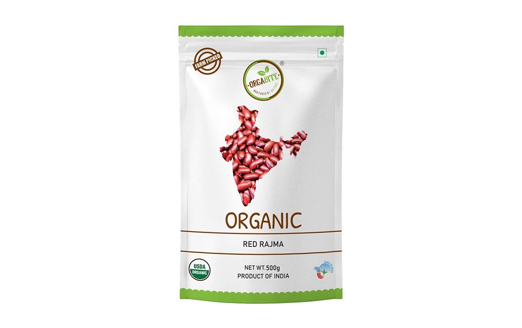 Orgabite Organic Red Rajma    Pack  500 grams